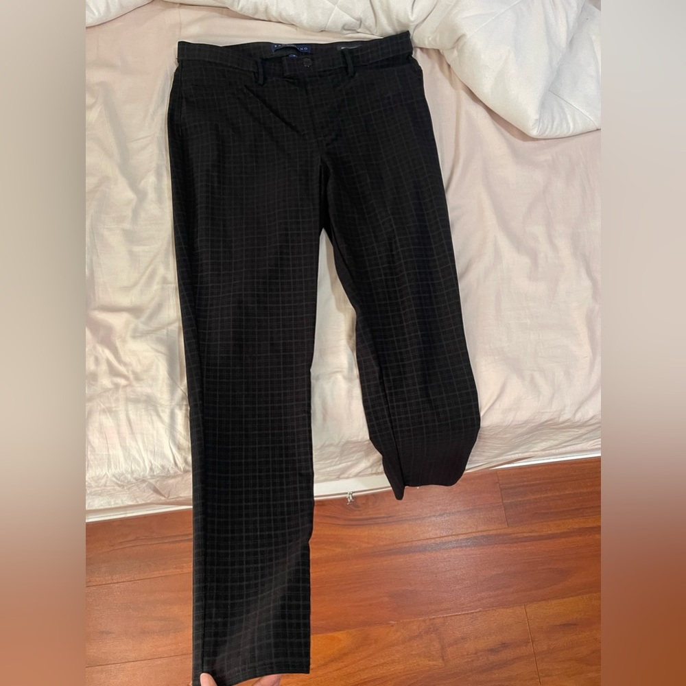 Black and Blue Plaid Jeggings